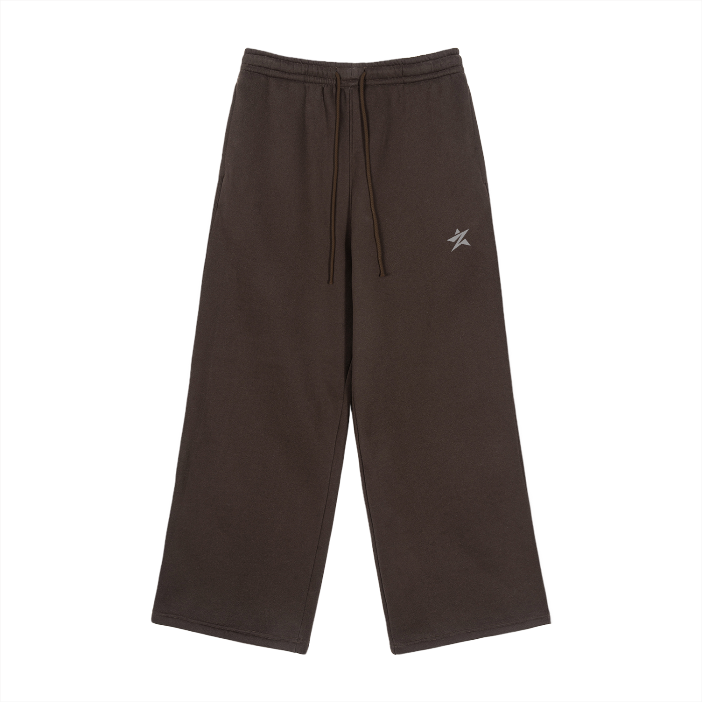 Fleece Drawstring Straight-Leg Sweatpants