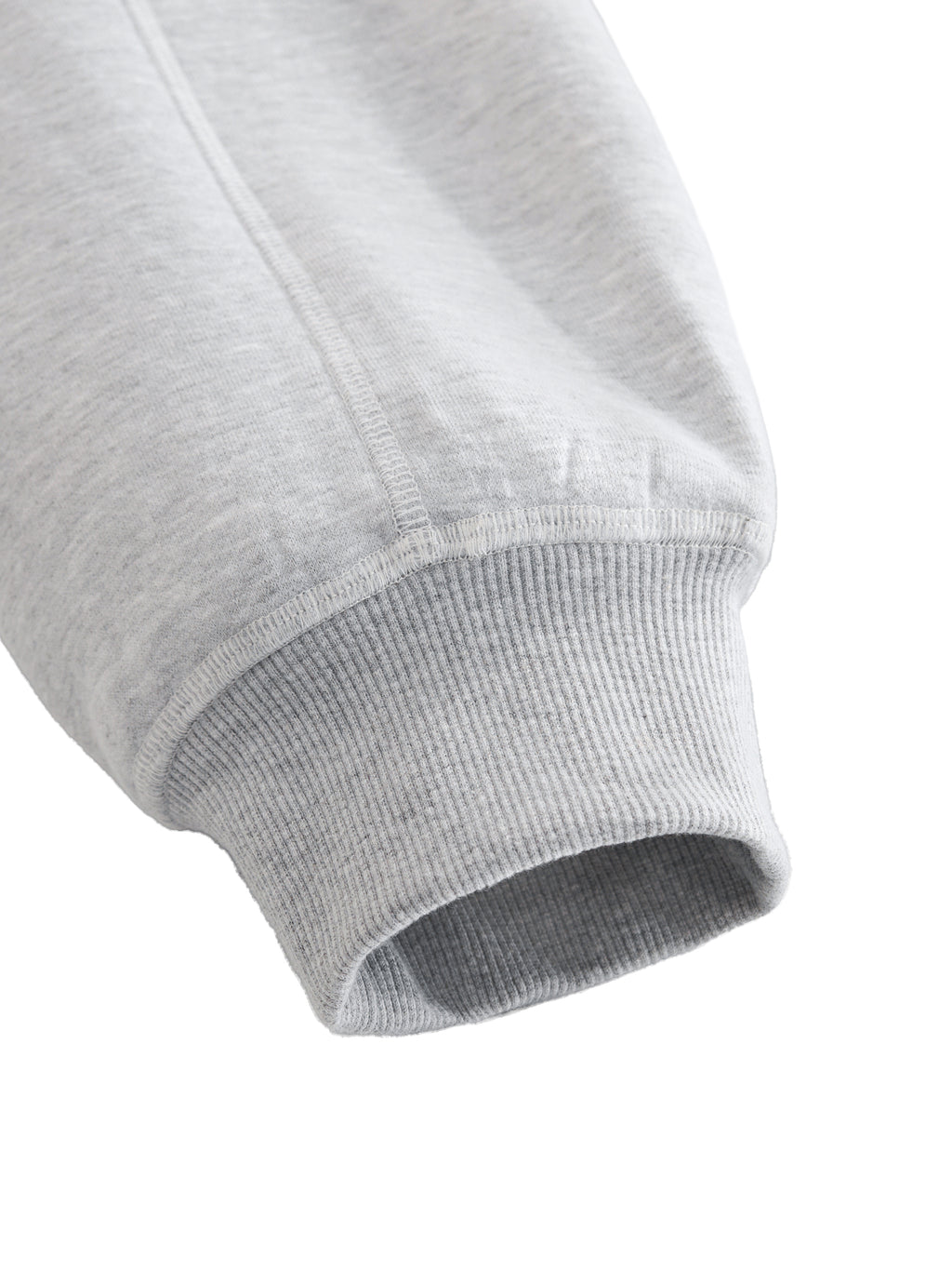 Contrast-Stitched Boxy Fleece Hoodie